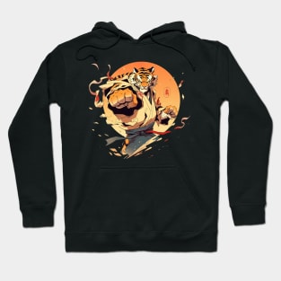 karate tiger Hoodie